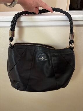 Cole Haan Black Leather Hobo Bag